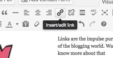 Screen shot Link Button